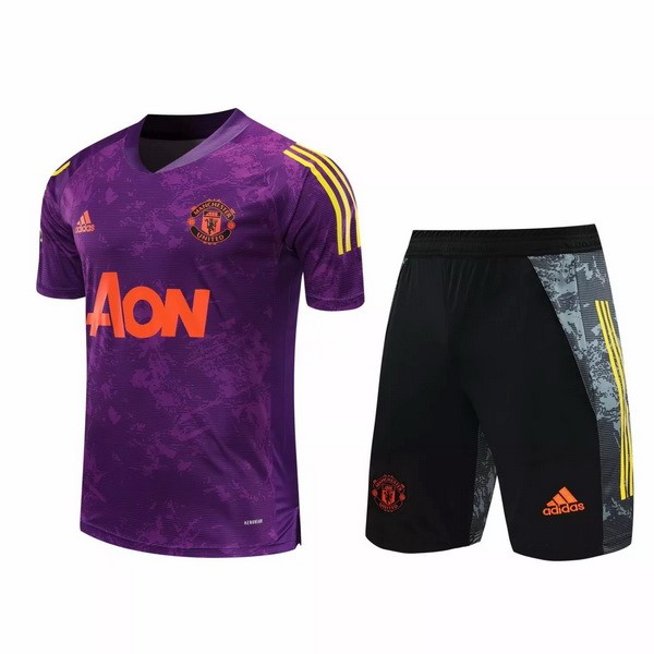 Entrenamiento Manchester United Conjunto Completo 2020-21 Purpura